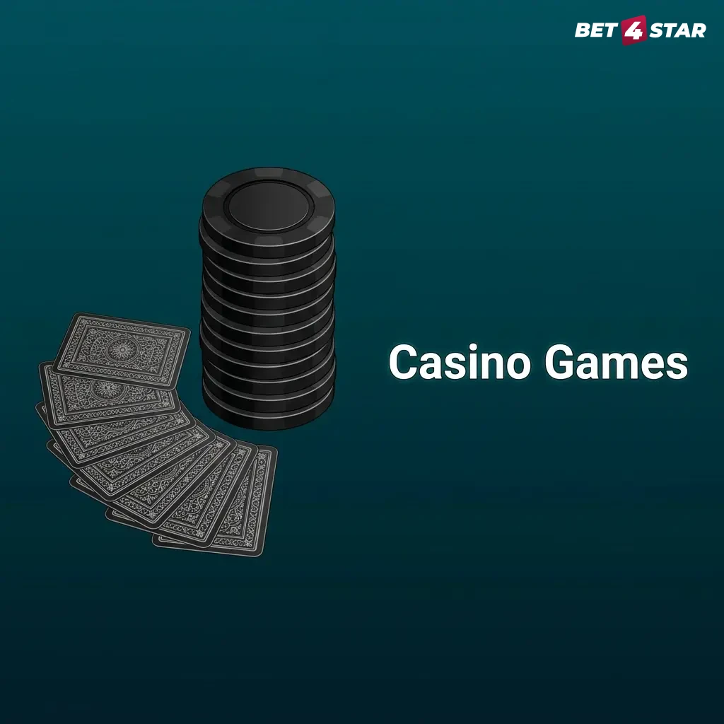 Bet4Star casino lobby showcasing 3000+ games including slots, live dealer tables, and game shows for UK players