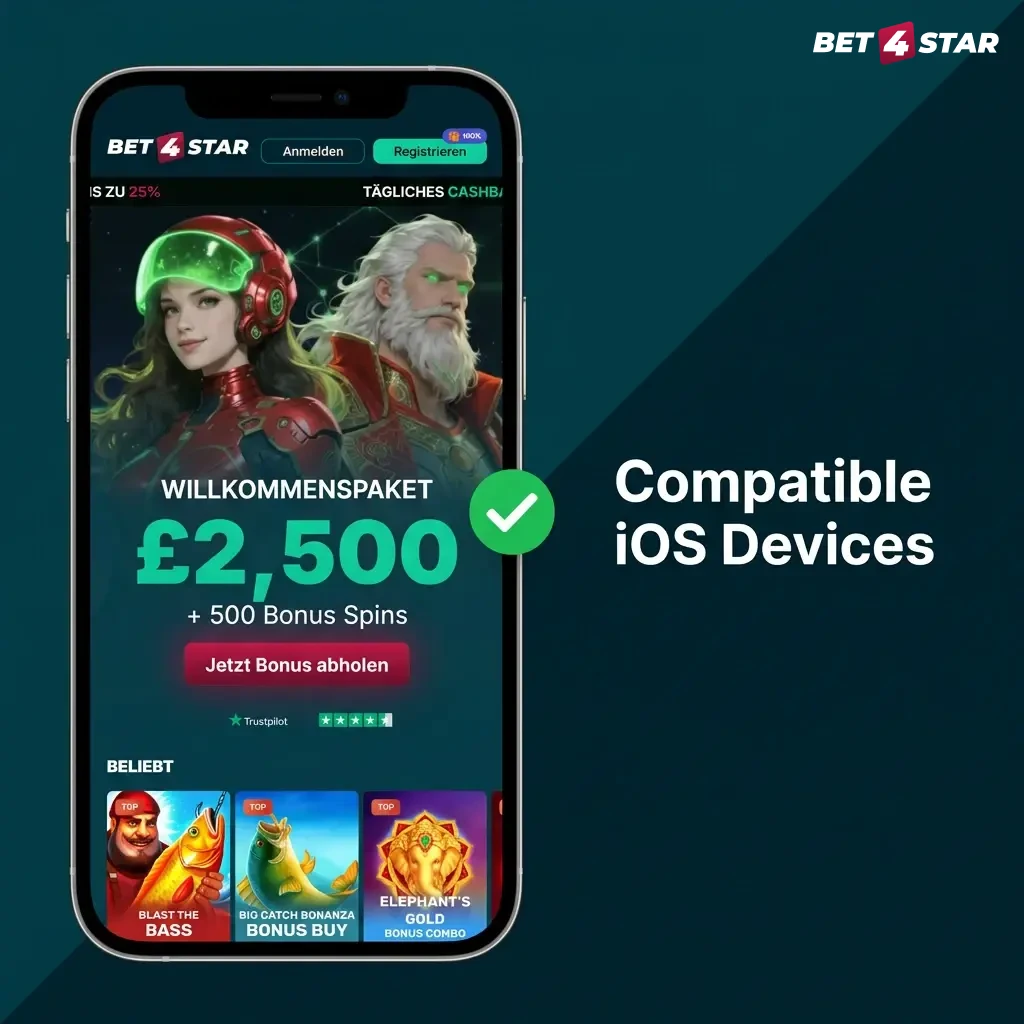 Compatible iOS devices list showing supported iPhones from X to 15 series and iPad models from 2018 onwards