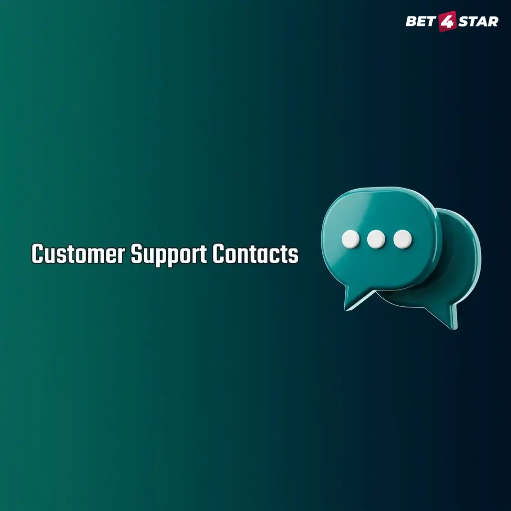 Customer support contact options including live chat, email, and FAQ section for deposit and withdrawal assistance