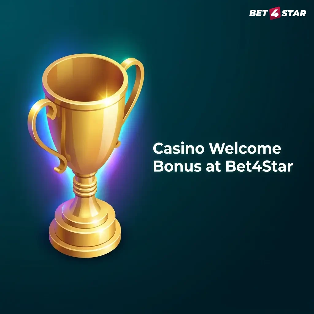 Bet4Star casino welcome bonus offering 100% match up to £2,500 plus 500 free spins for new UK players