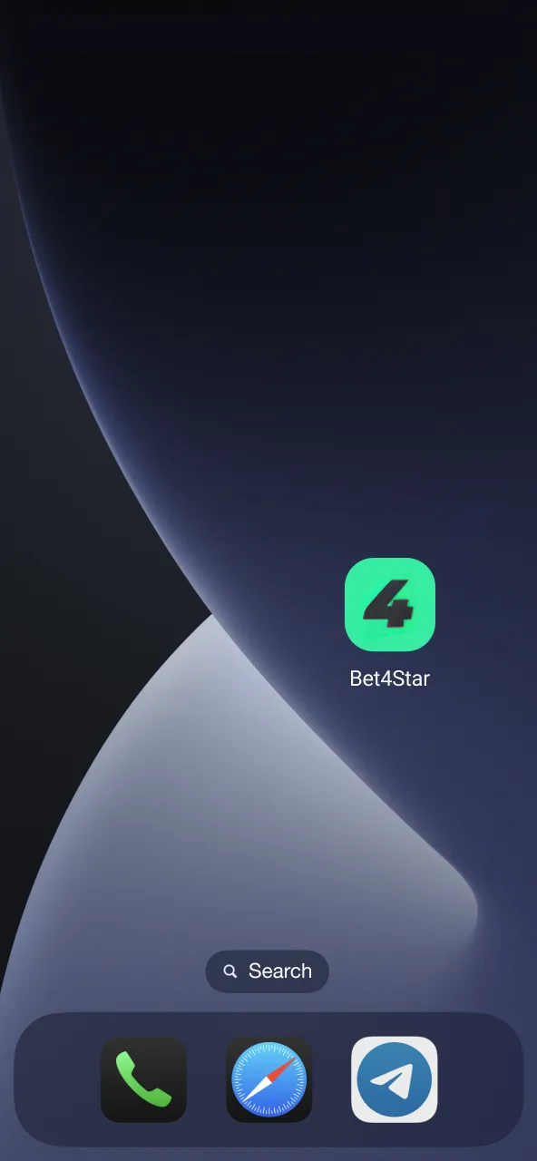 Open Bet4Star, choose login or complete registration to begin.