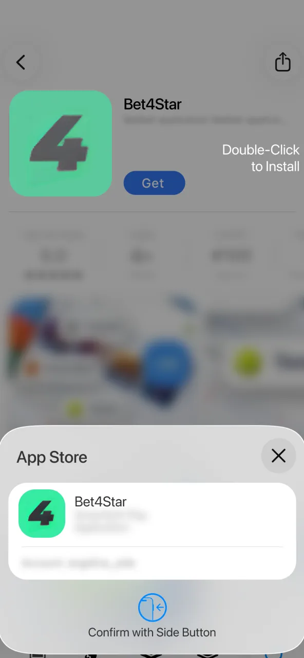 Once Bet4Star finishes installing, its icon shows up on your device.