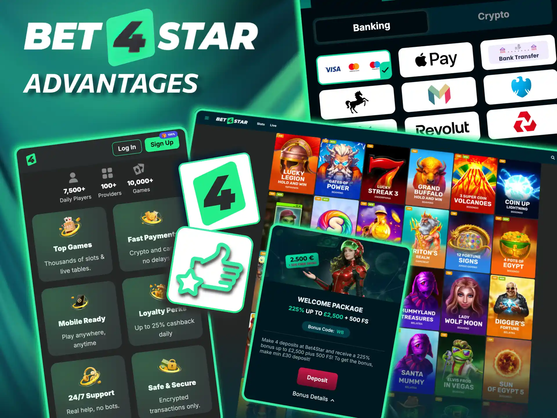 Reasons UK players join Bet4Star trusted payments, licence and game variety.