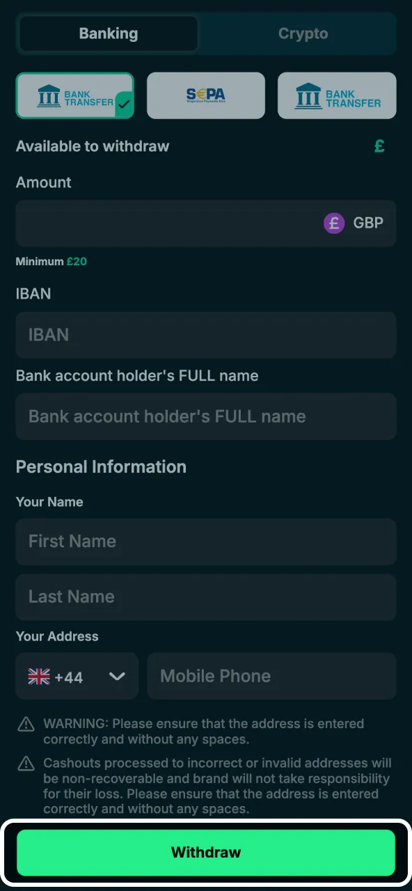Withdrawal confirmations on Bet4Star trigger the platform’s processing timeline.